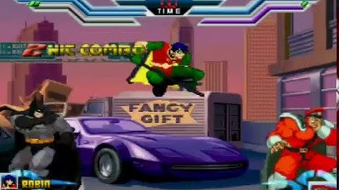 Batman and Robin vs M Bison!!!