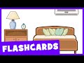 Learn Bedroom Vocabulary | Talking Flashcards