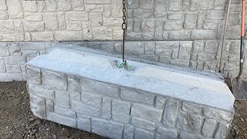 Retaining wall using 2x2x6’ blocks ..