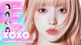 NMIXX - XOXO (Line Distribution + Lyrics Karaoke) PATREON REQUESTED