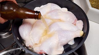 Ein bier kochen kann huhn