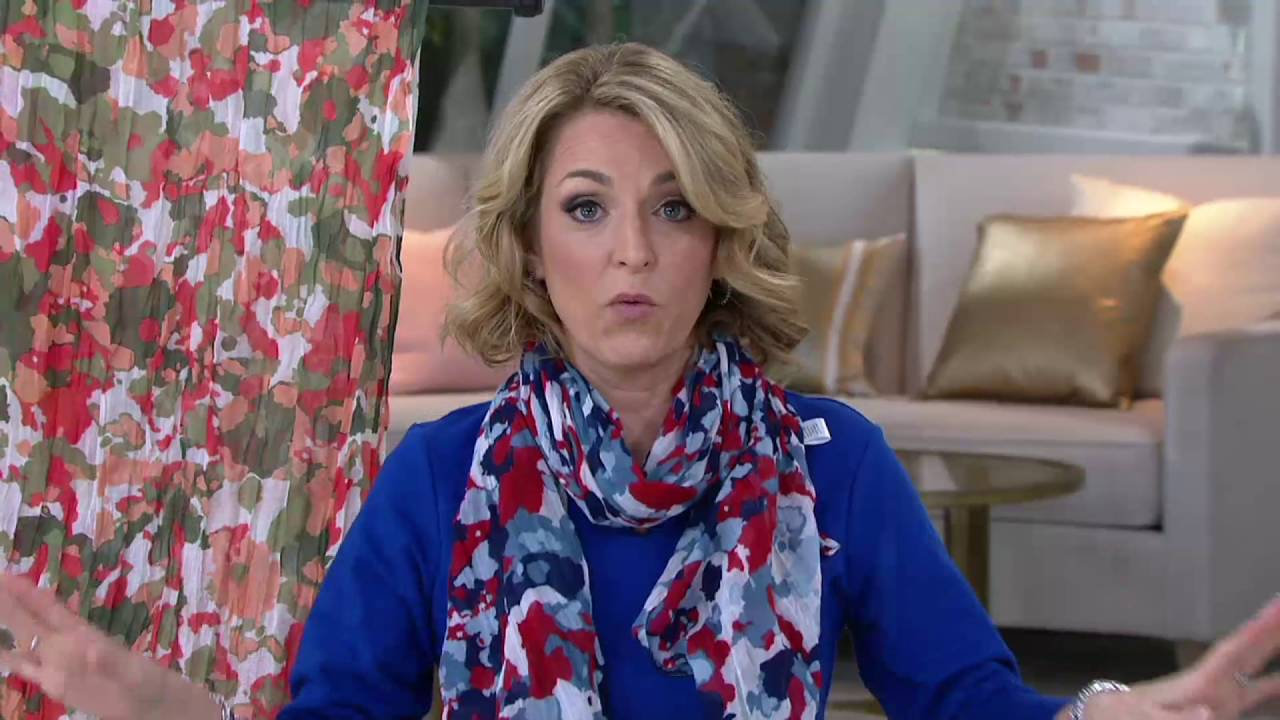 Denim & Co. 28" x 72" Abstract Printed Scarf on QVC