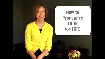 Learn how to pronounce FOUR or FOR - American English Pronunciation Lesson #learnenglish