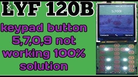 How to solve jio phone F120B keypads 5,7,9,0 not working problem📱🔥
