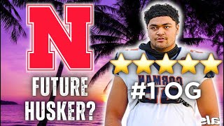 REACTION: 5-Star OL Recruit VISITING Nebraska | Douglas Utu | Husker Football Recruiting