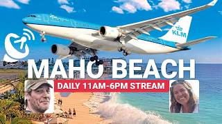 LIVE September 3 Maho Beach Plane Spotting SXM Airport St Maarten with ATC