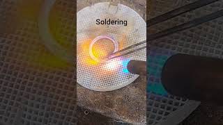 How I made this ring in my house #jewellery #jewellerydesign #jewelry #handmade #diy #tutorial #gold