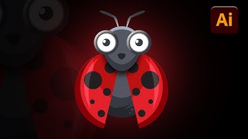Illustrator CC Tutorial | Graphic Design | Flat ladybug Design