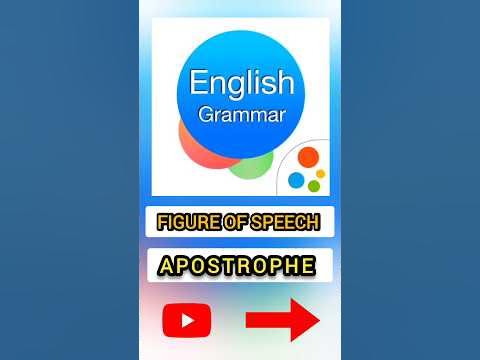 | Apostrophe | Figure of speech | #shorts #youtube #english #grammar #