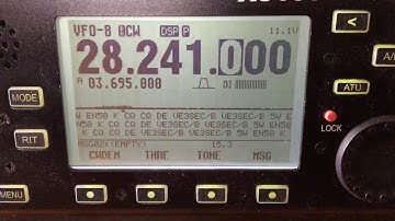 Xiegu X5105 decoding VE3SEC 10m beacon