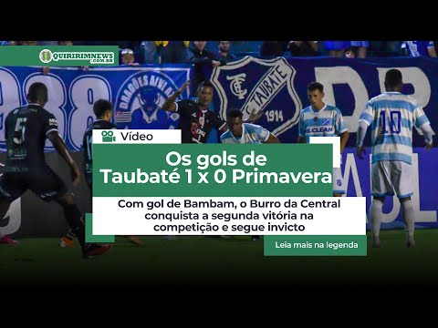 Os gols de Taubaté 1 x 0 Primavera pelo Paulistão-A2