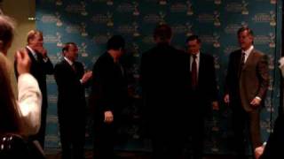Backstage at the Sports Emmy Awards