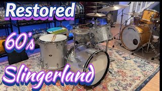 60's Slingerland Sliver Sparkle Vintage Drum set 13,16,20