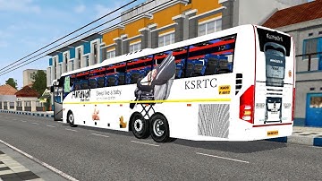 KSRTC Volvo B9R Bus Mod In Bus Simulator Indonesia - Bussid Bus Mod - Bussid Car Mod - Bussid