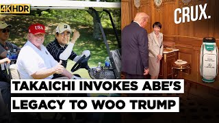 Sanae Takaichi Gifts Trump Late Pm Shinzo Abes Putter, Signed F Bag, Japan Is Back Caps 4K