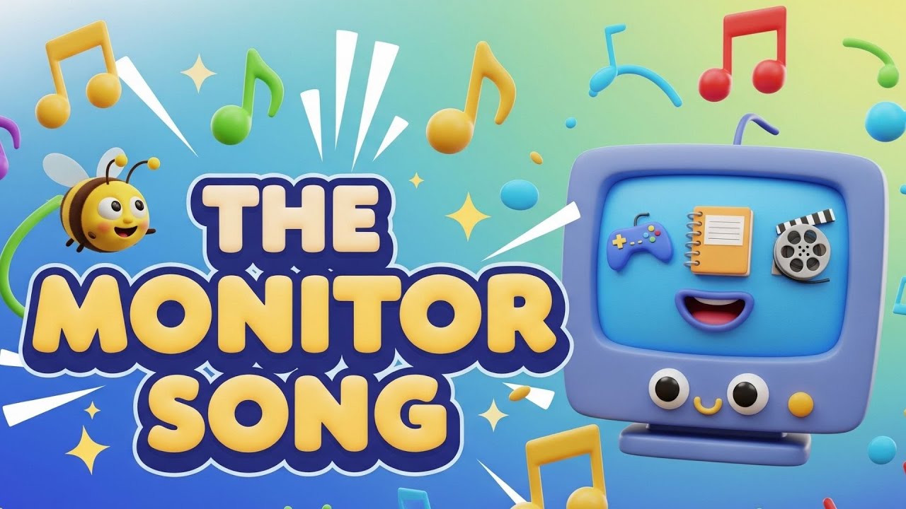 Desktop Computer Monitor Song The Monitor Song 💻🎶 | Biuda Kids Tech Tune - YouTube