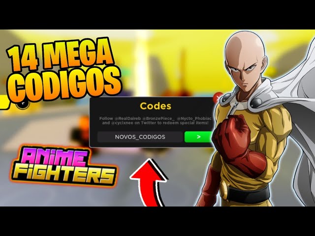 SAIU!! 12 MEGA CÓDIGOS *FUNCIONANDO* PARA O ANIME FIGHTERS SIMULATOR ( SETEMBRO DE 2021) - GG Games 