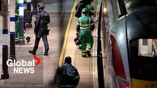 "Covered in blood": 10 injured in UK train stabbing, 2 British nationals arrested