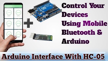 Home Automation using Bluetooth | Arduino Interface with Bluetooth | HC-05  Arduino connections .