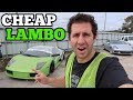 I Found a RARE Lamborghini at the Salvage Auto Auction ...