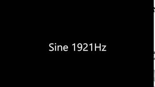 Sine 1921Hz Audio Only
