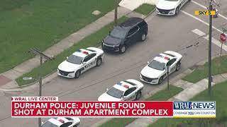 Juvenile shot at Durham apartment complex