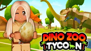 🦕 BUILDING MY *OWN* DINO ZOO! 🌴 | Roblox Dinosaur Zoo Tycoon