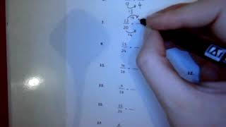 Simplifying fraction worksheet tutorial