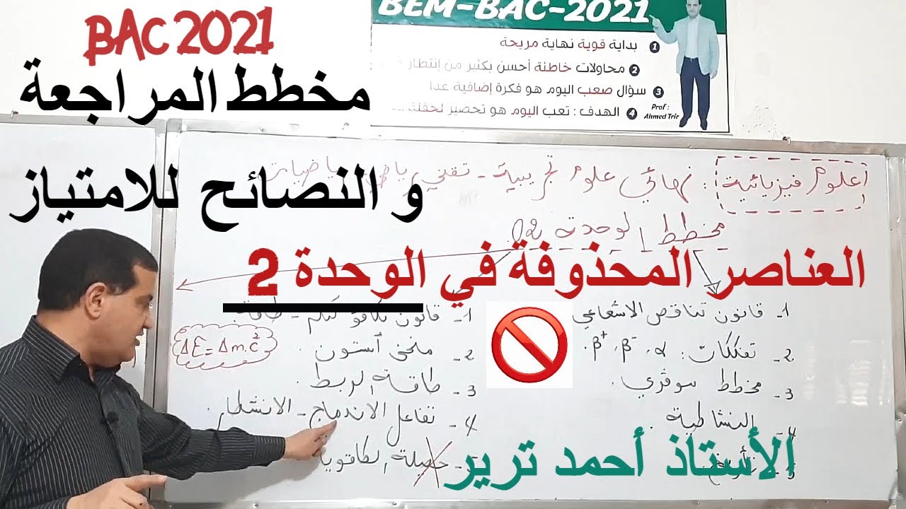 الوحدة الثانية BAC 2021