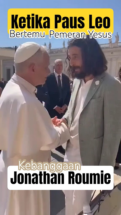 Jonathan roumie bangga bisa bertemu Paus Leo #katolik #vatican #indonesia #new #thechosen