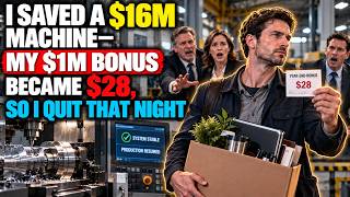I Saved a $16M Machine—My $1M Bonus Became $28, So I Quit That Night