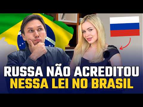 RUSSA fica chocada com essa LEI no BRASIL 😱🇧🇷