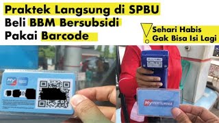 CARA BELI BBM BERSUBSIDI PAKAI QRCODE - VIDEO DI SPBU
