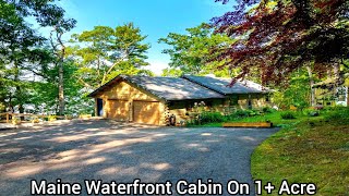 Maine Waterfront Cabin On 1 Acre Old House Life Beauty ME Real Estate River Views Living