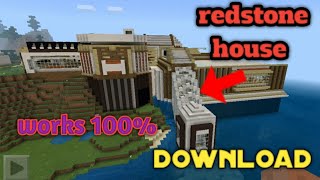 Minecraft modern redstone house download | minecraft house | minecraft hindi | screenshot 4