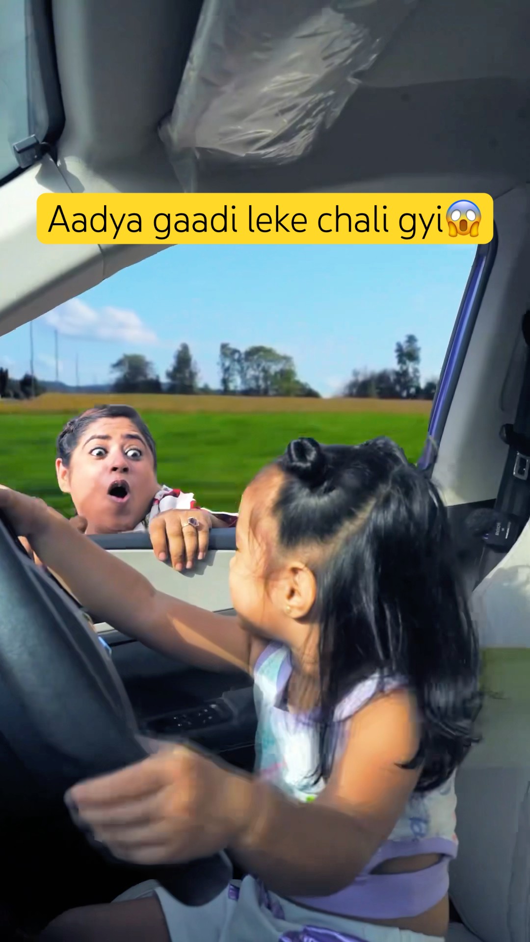 Rate Aadya ki driving #littleglove #Shorts #funny