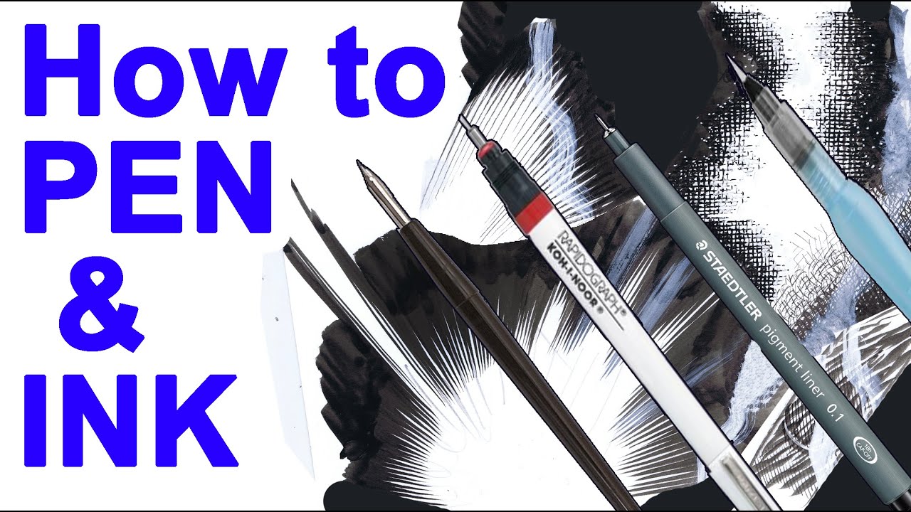 Pen and ink materials and equipment – Pen and Ink Techniques