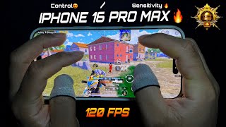 IPhone 16 Pro Max HANDCAM 🔥/5 Finger + Full Gyro ERANGLE GAMEPLAY 😍/ Pubg Gaming TEST screenshot 5