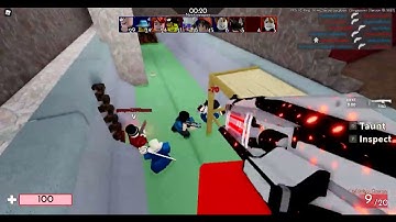 Roblox arsenal Ice dagger short showcased (Dev Sword)