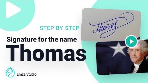 Signature for the name Thomas