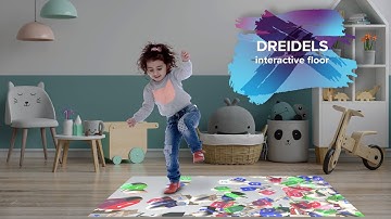Dreidels | interactive floor projector experience from LUMOplay