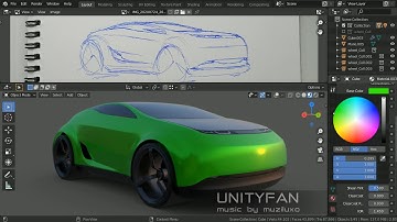 #346 concept car quick modeling - vehicle 005 - 01 - 4x timelapse