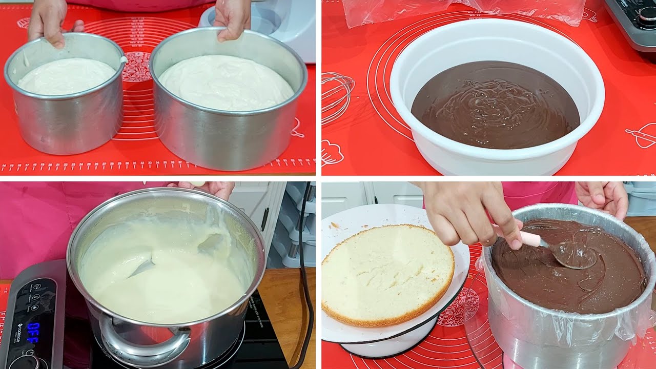 BOLO DE ANDAR COMPLETO PARTE 1 😱 / MASSA / RECHEIO / MONTAGEM / PARIS CAKE DESIGNER