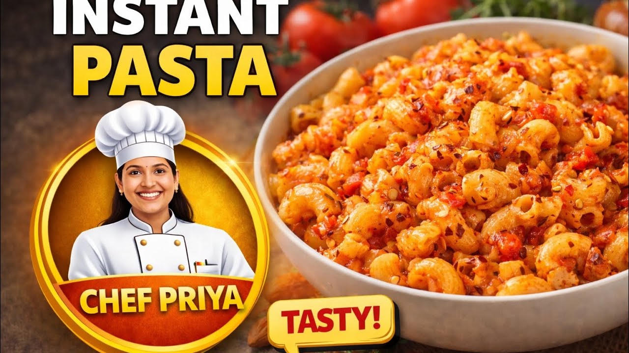 बच्चों के टिफिन के लिए झटपट चटपटा पास्ता | Indian Style Chatpata Pasta Recipe | Kids Tiffin Pasta