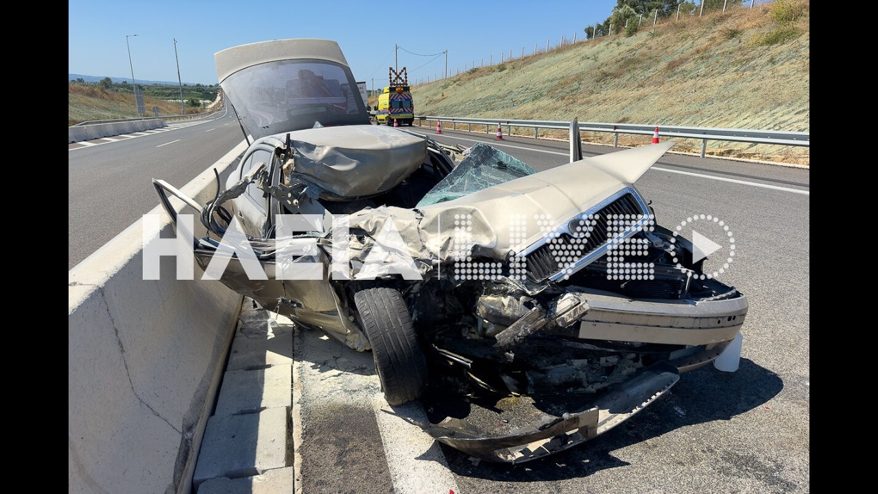 ilialive.gr - Σοβαρό τροχαίο ατύχημα στην Ολυμπία Οδό κοντά στα Λεχαινά