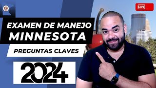 EXAMEN TEORICO DE MANEJO MINNESOTA  2024 I Aprobarás con estas preguntas