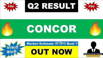 Concor Q2 Results 2026 | Concor Results Today | Concor Share Latest News | Concor Dividend 2025