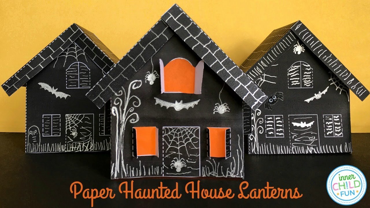  3D Haunted House Template Printable 