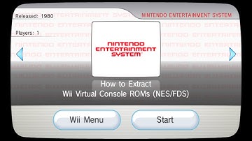 How To Extract Wii Virtual Console ROMS (NES/FDS)