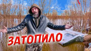 417 Хижину отшельника затопило полностью. Вода прибывает стремительно Деревня Окунево Омская область